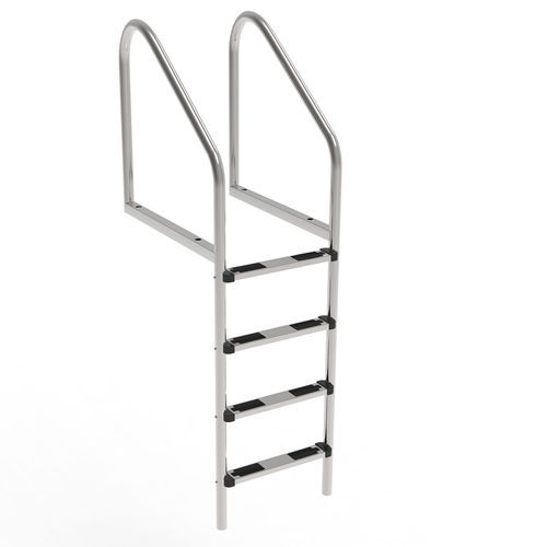 Escalera para pantalán - BulDock Ltd. - fija / de embarque / de acero inoxidable pulido