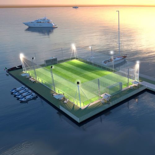 Plataforma flotante - BLUET FLOATING SOLUTIONS - para puerto deportivo / para campo de fútbol