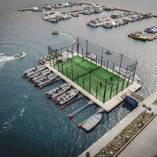 Plataforma flotante - BLUET FLOATING SOLUTIONS - para puerto deportivo / modular / para pista de pádel