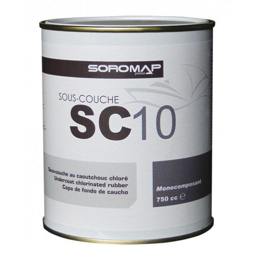 Capa de fondo para barco - SC10 - GROUPE SOROMAP - para acero / para caucho / para quilla