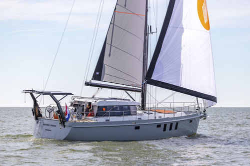 Yate de vela de crucero - Enksail Halcyon 50 - STD Gebroeders van Enkhuizen VoF - de crucero oceánico / con caseta de timón / de aluminio