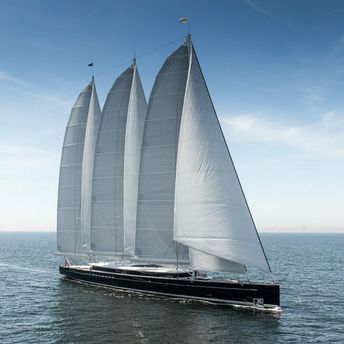 Superyate de vela de lujo de crucero - Sea Eagle II - Trimm Design BV - con popa abierta / 3 mástiles