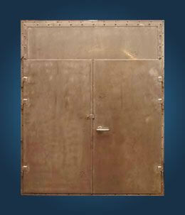 Puerta para buque - H60/H120 - MML Marine Ltd - cortafuegos / doble / de acero inoxidable