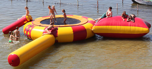 Juego acuático tobogán - Jamaica  - Vector Inflatables - trampolín / cojín / para centro de ocio