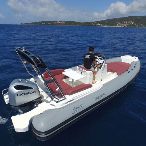 Embarcación neumática fueraborda - FALCHETTU 700 - Fanale Marine - semirrígida / con consola central / open
