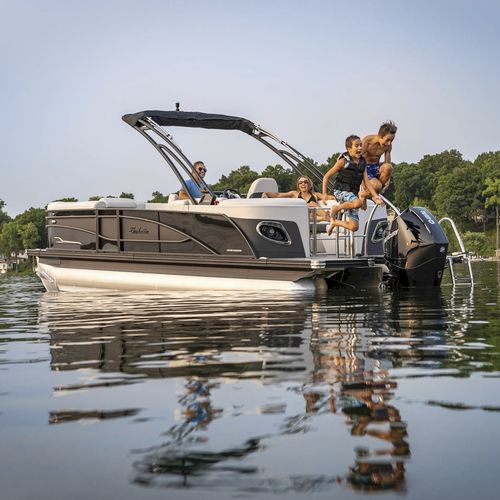 Barco pontón fueraborda - CORSA Q - Barletta Boat Company - tri-tube / open / con consola lateral