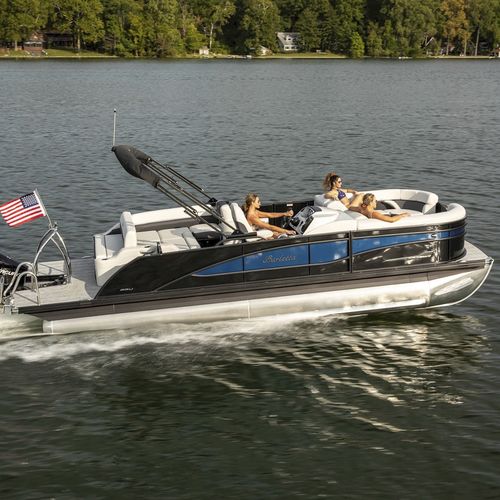 Barco pontón fueraborda - CORSA Q - Barletta Boat Company - tri-tube / open / con consola lateral