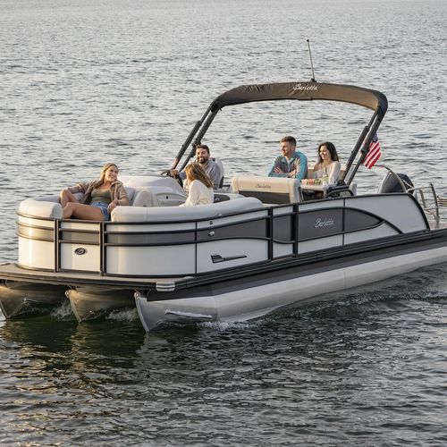 Barco pontón fueraborda - Corsa 25UE - Barletta Boat Company - tri-tube / open / con consola lateral