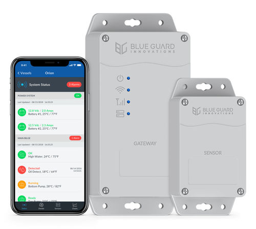 Sistema de alarma y seguridad para yate - BG-Link - Blue Guard Innovations - de barco / de achique / para batería
