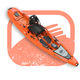 kayak sit-on-top / de pesca / para adulto / 1 plaza