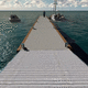 pantalán flotante / de amarre / para puerto deportivo / para barco