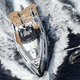 megayate de crucero / raised pilothouse / proa vertical / con helipuerto