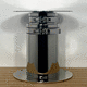 pie de mesa telescópico / de acero inoxidable