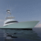 yate a motor de pesca / de crucero / con fly
