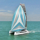catamarán / de crucero / con 3 camarotes / con 4 camarotes