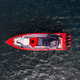 barco open fueraborda / cuatrimotor / con consola central / rápido