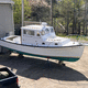 cabin-cruiser intraborda / gasolina / de semidesplazamiento / con caseta de timón
