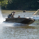 jon boat fueraborda / gasolina / con fondo plano / open