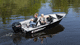 bay boat fueraborda / de gas / open / con consola lateral