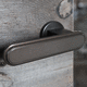 maneta de puerta para barco / para buque / de aluminio / antimicrobiana