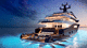 megayate de crucero / raised pilothouse / de acero / con piscina