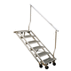 escalera para yate / lateral / de embarque / de acero inoxidable
