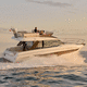 barco cabinado intraborda / bimotor / de desplazamiento / con fly