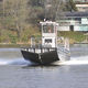 barco profesional gabarra de trabajo / fueraborda / de aluminio