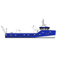 barco profesional barco de trabajo / barco utilitario / intraborda / de aluminio