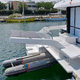 pescante para barco / para bote auxiliar / hidráulico / manual
