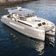 barco cabinado catamarán / fueraborda / gasolina / bimotor