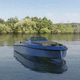 barco cabinado intraborda / bimotor / open / de recreo