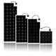panel solar flexible / de silicio monocristalino / 31 células / 16 células