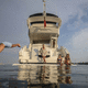 plataforma de baño / elevadora / marina / para yate