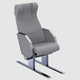 asiento para barco / con reposabrazos / 1 plaza / gris
