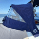 capota de roof para barco / para caseta del timón / negra / azul