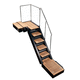 escalera para yate / para barco / de embarque / para cubierta