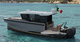 barco cabinado fueraborda / bimotor / con hard-top / de fibra de vidrio