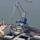 grúa para astillero naval / portuaria / para muelle / de mástil