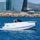 barco open catamarán / intraborda / eléctrico / con consola central