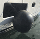 defensa para yate / esférica / negra / hinchable