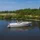barco cabinado intraborda / diésel / bimotor / casco de planeo