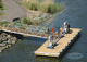 pantalán flotante / de amarre / para puerto deportivo / de hormigón