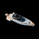 yate a motor de crucero / open / con doble cubierta solar / POD IPS