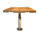 mesa para barco / plegable / ajustable / de teca