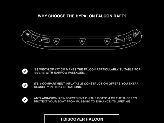 ¿Por qué elegir la balsa Hypalon Falcon?