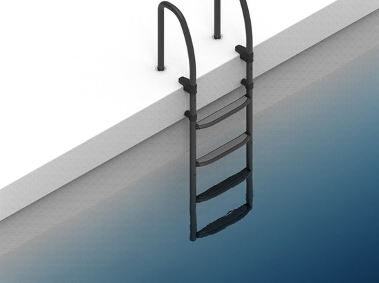 Escalera de carbono desmontable anchura 600 mm