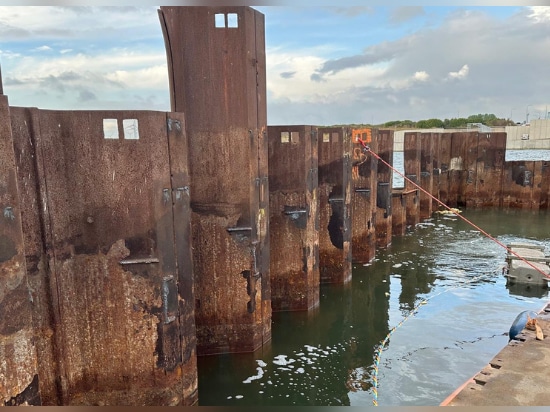 Corte preciso en el proyecto Afsluitdijk en los Países
