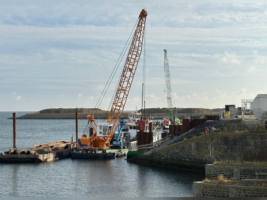Corte preciso en el proyecto Afsluitdijk en los Países