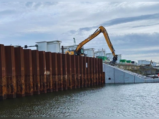 Corte preciso en el proyecto Afsluitdijk en los Países